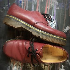 Rare Vintage Square Toe Oxblood Dr Martens